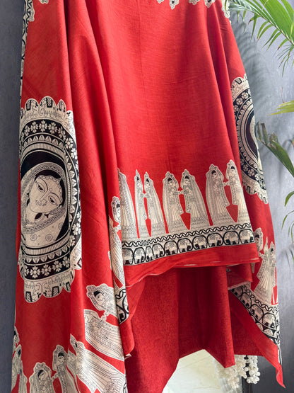 Mulmul cotton raani suit