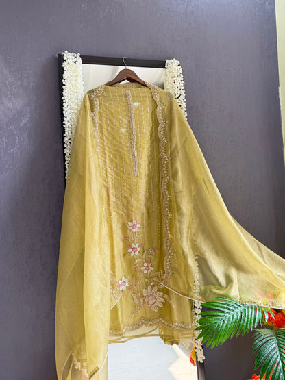 Premium Crush Tissue handwork suit