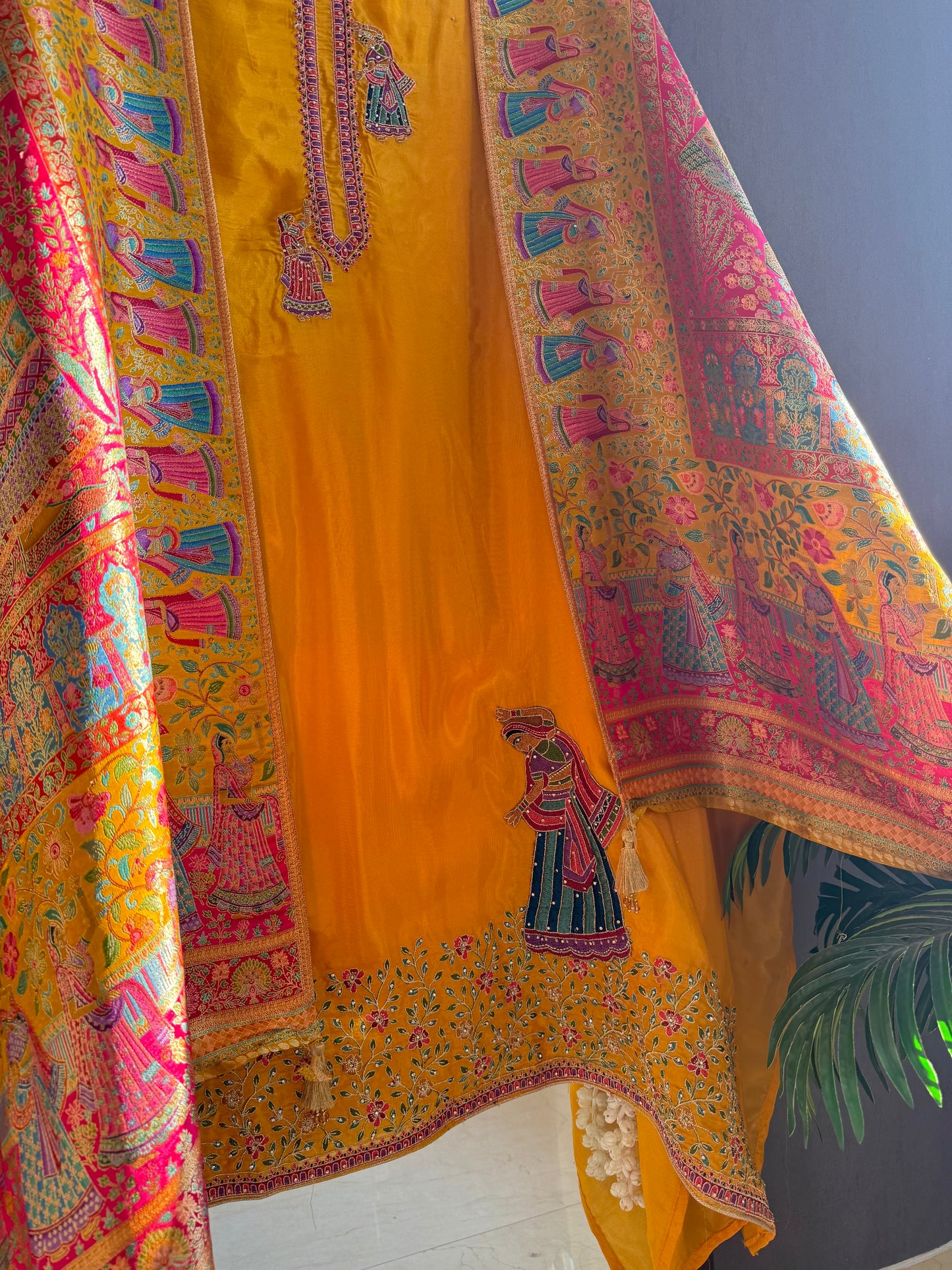 Meenakari Brocade Benarsi dolls suit