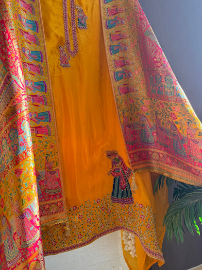 Meenakari Brocade Benarsi dolls suit