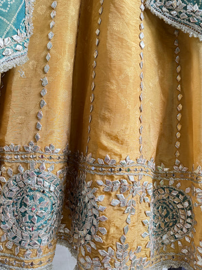 Luxurious Bandhani gotapatti anarkali set