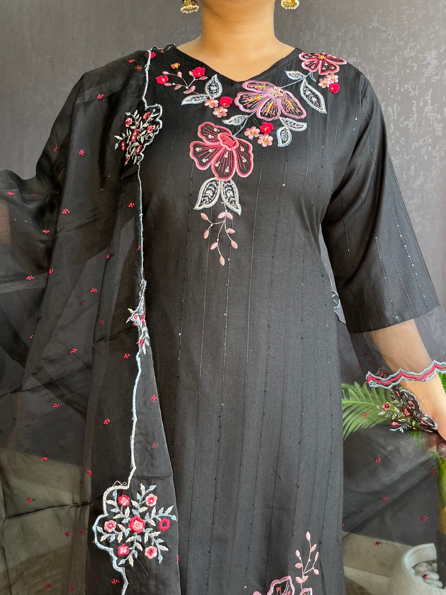 Pure cotton Handwork designer suit set