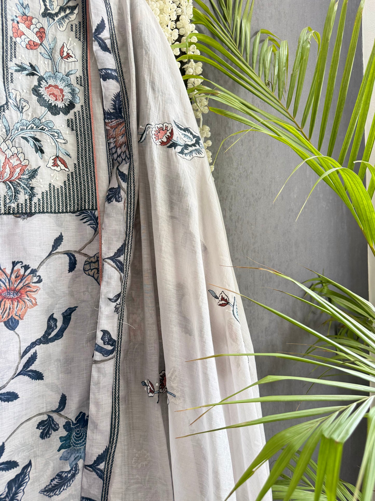Luxurious Mul chanderi sanaganeri suit