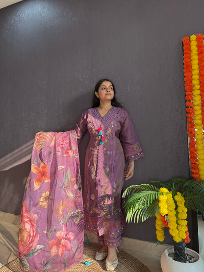 Angrakha Pakistani designer suit