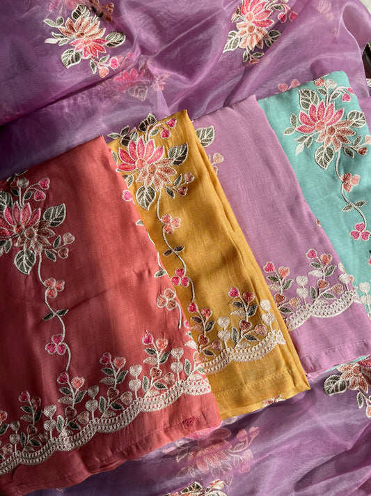 Hearts Aari work suit