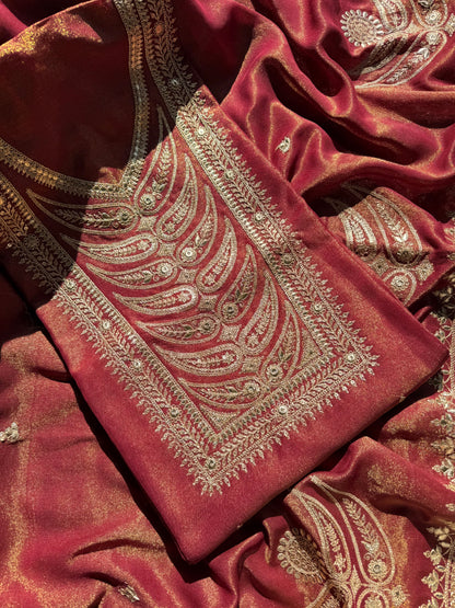 Luxurious Tissue silk suit