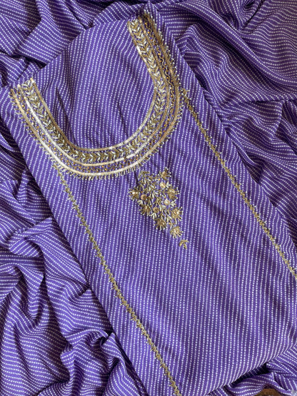 Punjabi Bandhani handwork suits