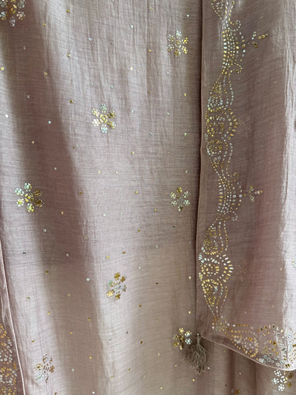 Luxurious Mul chanderi mukaish suit