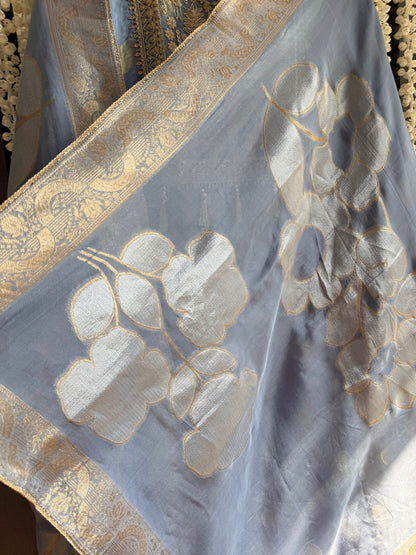 Luxurious Aari work Benarsi suit