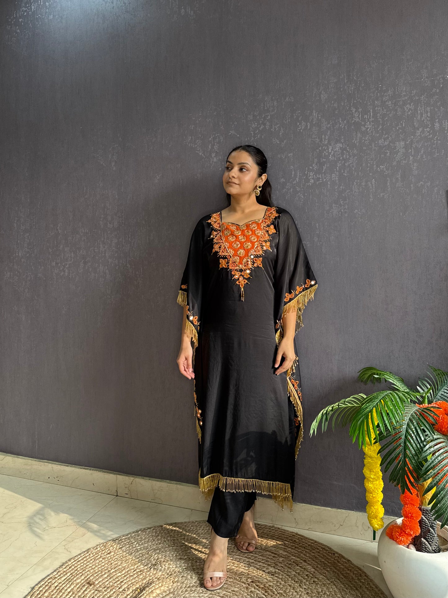 Handwork Sheesha kaftan set