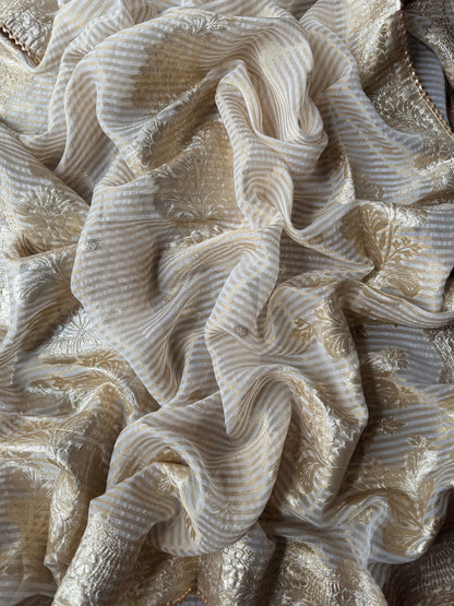 Luxurious Handwork Tissue Benarsi silk suit