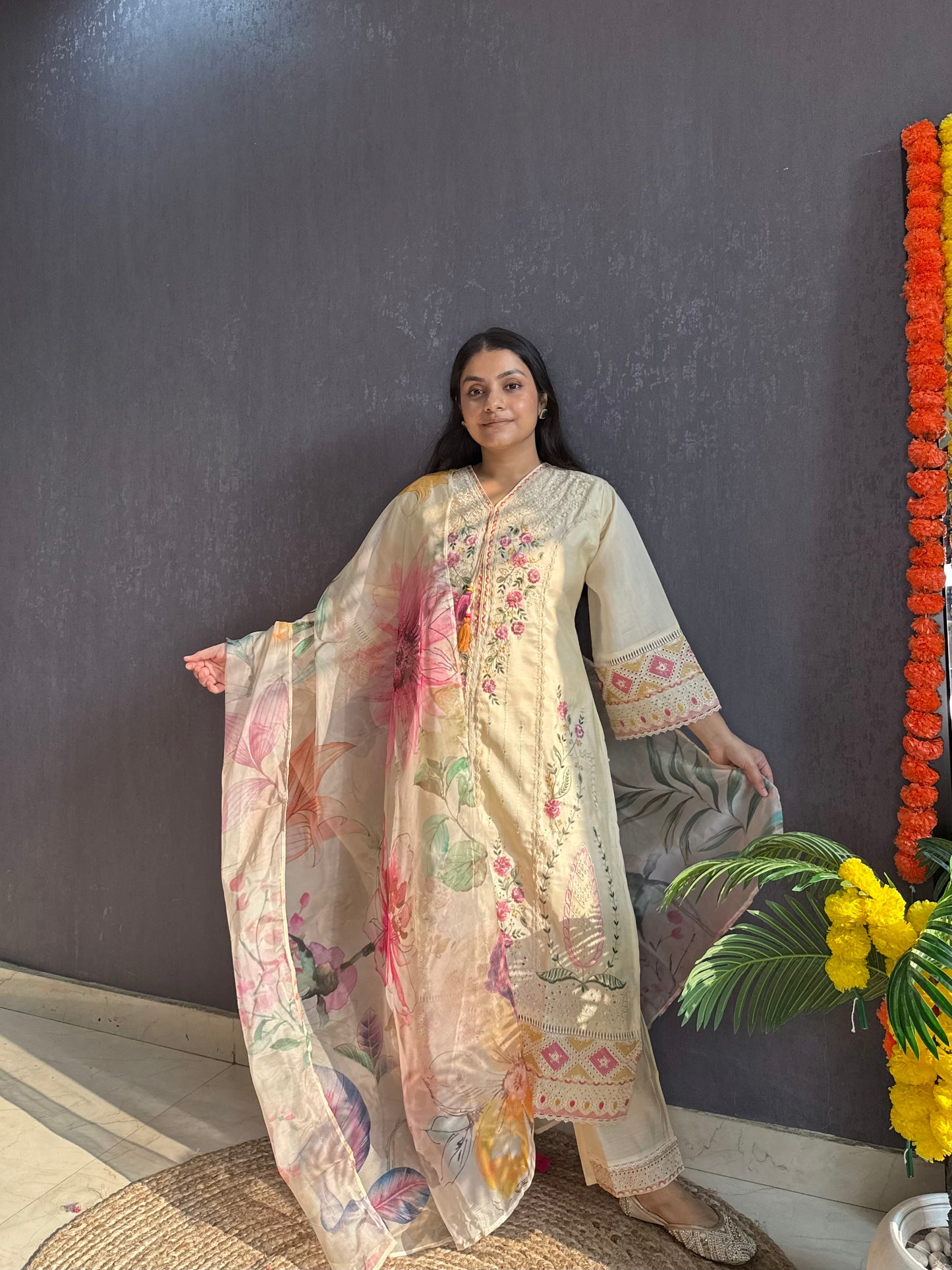 Angrakha Pakistani designer suit