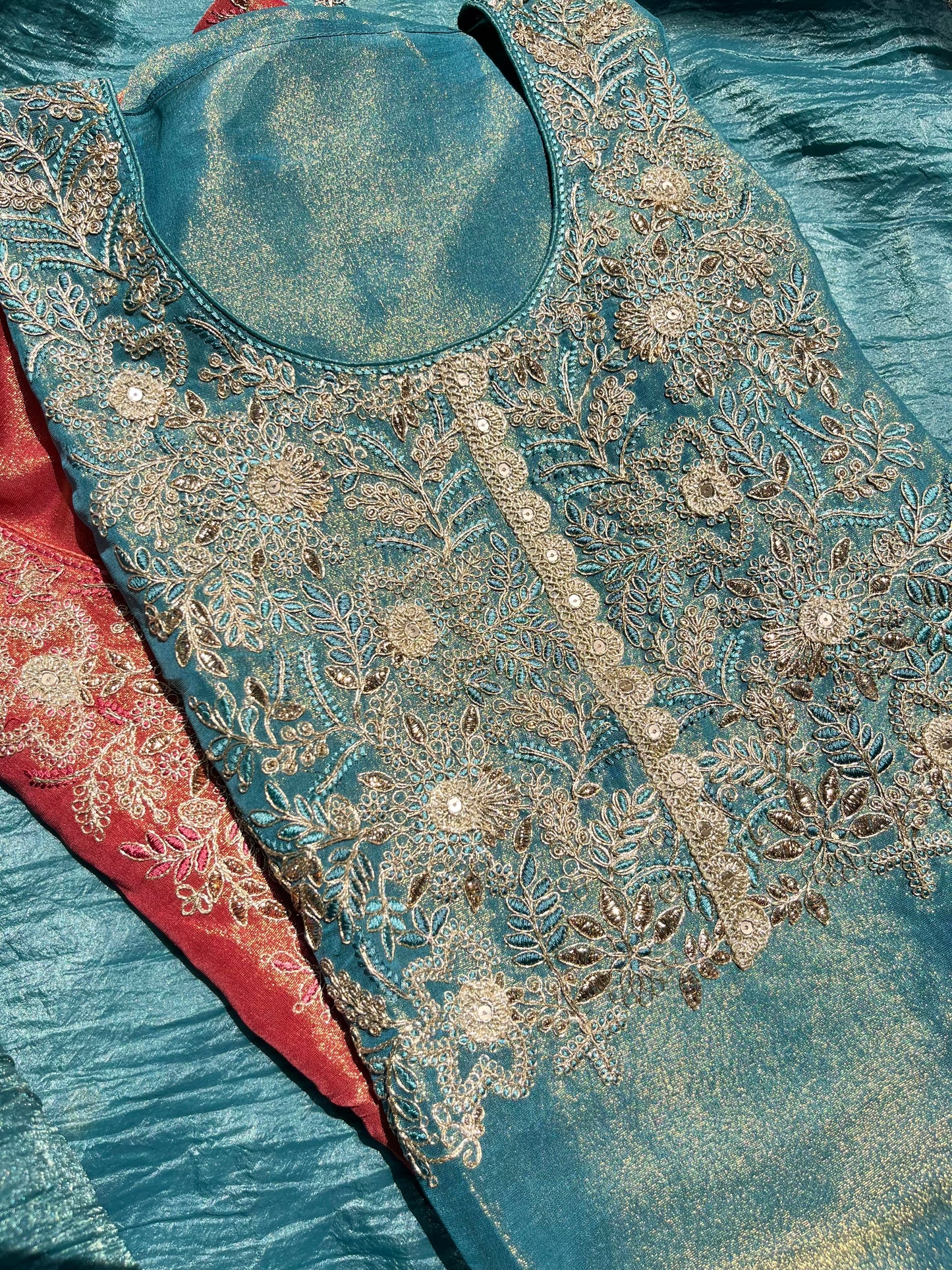 Luxurious Marori aari work suit
