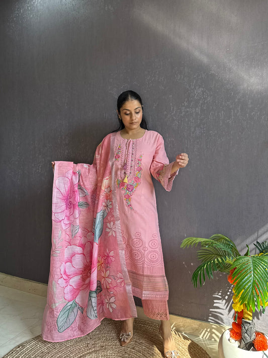 Pakistani schiffili designer suit