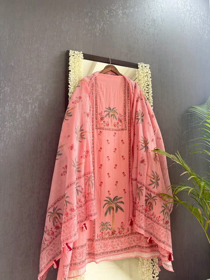 Mulmul cotton tropical suit