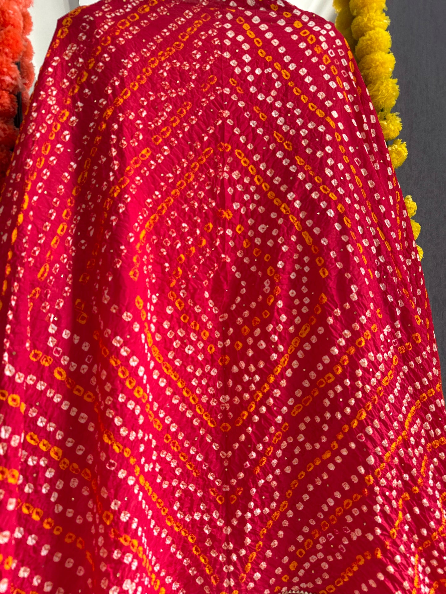 Zardozi bandhani suit