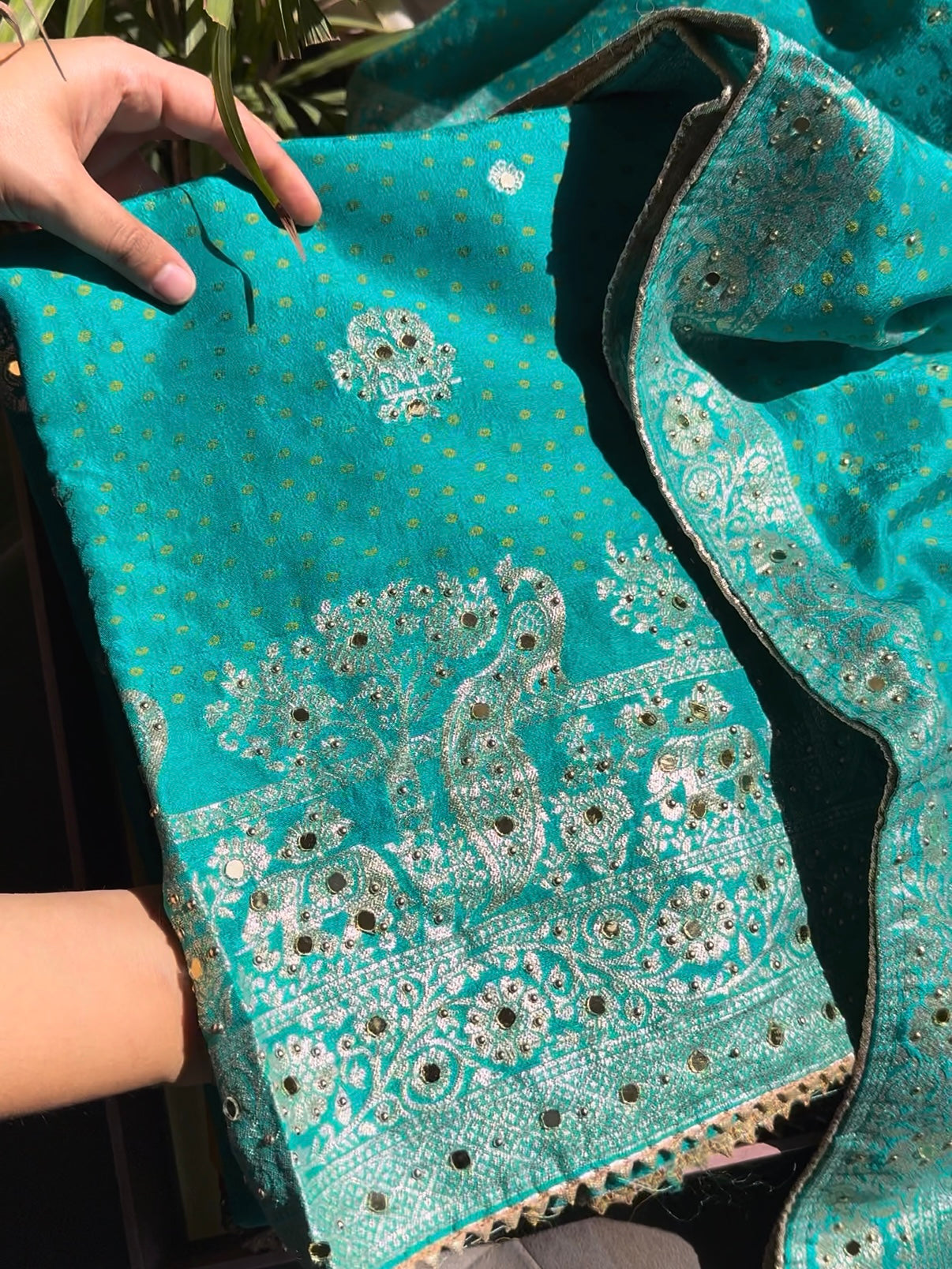 Banarsi bandhani silk suit
