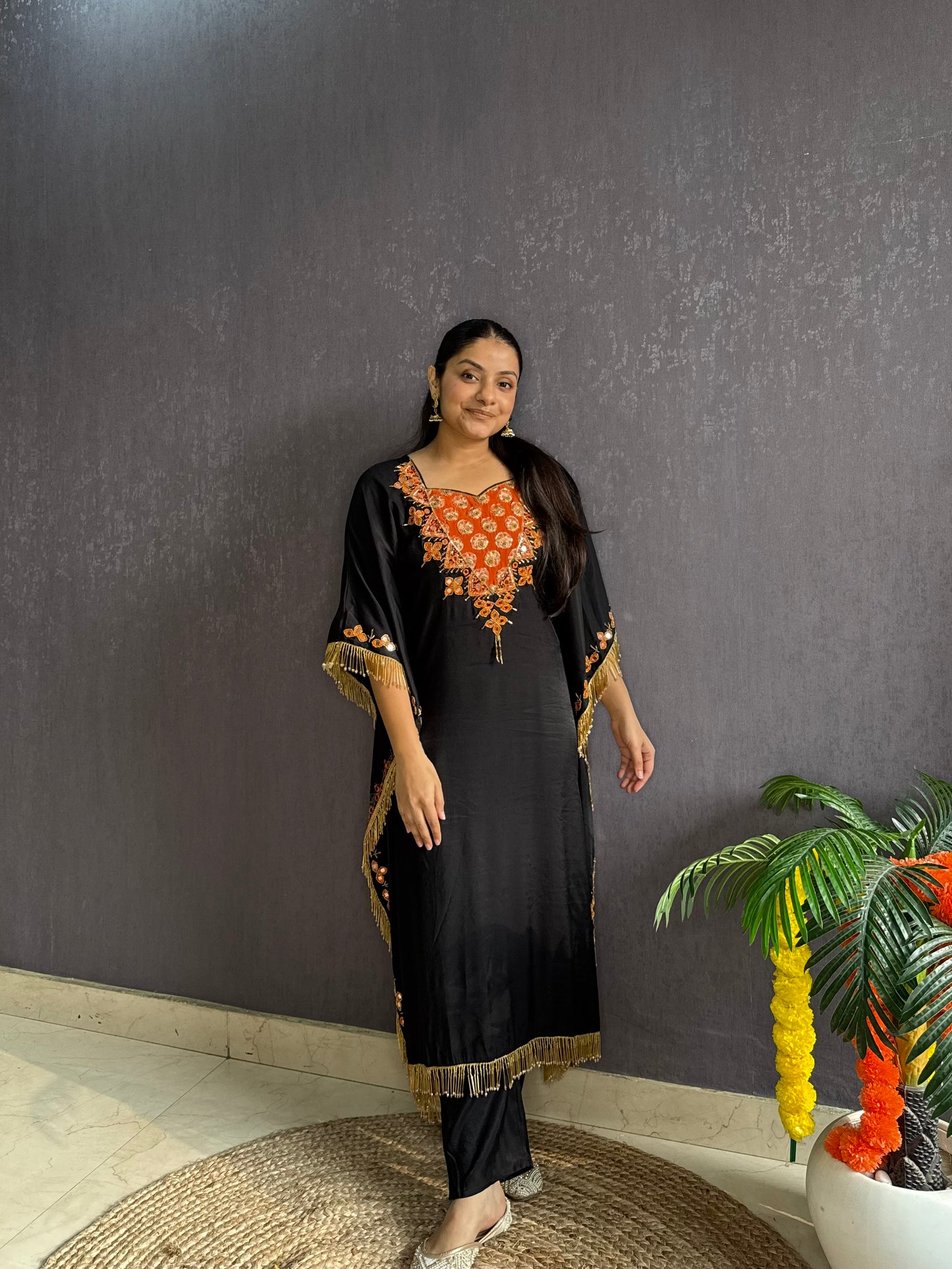 Handwork Sheesha kaftan set