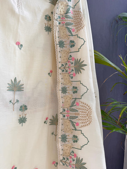 Luxurious Mul chanderi pichwai suit