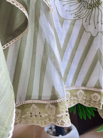 Aari work premium linen suits
