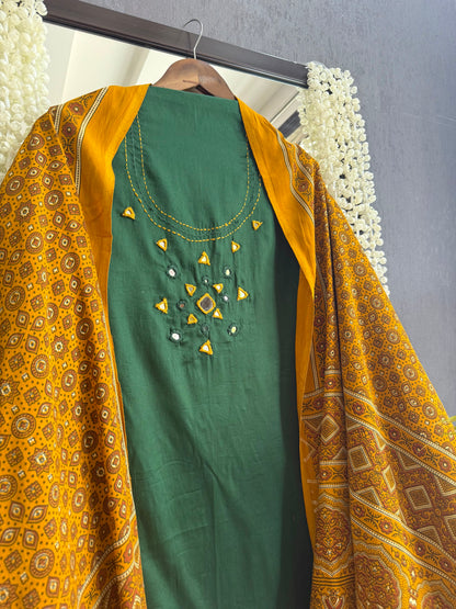 Cotton ajrakh suits