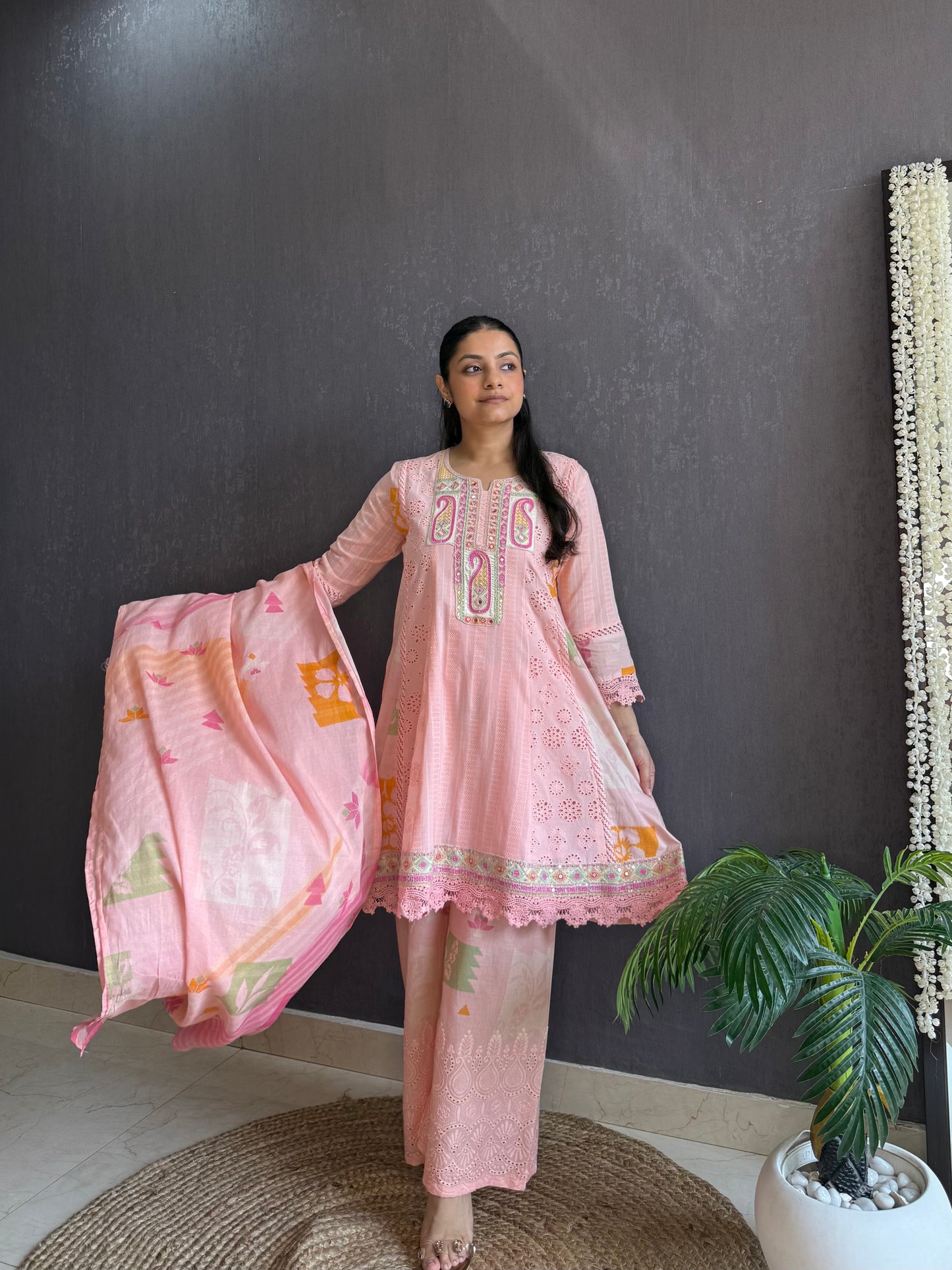 Pure cotton designer kurta set