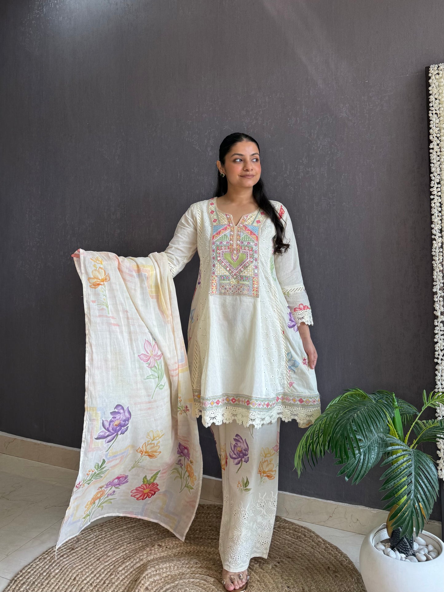 Pure cotton designer kurta set