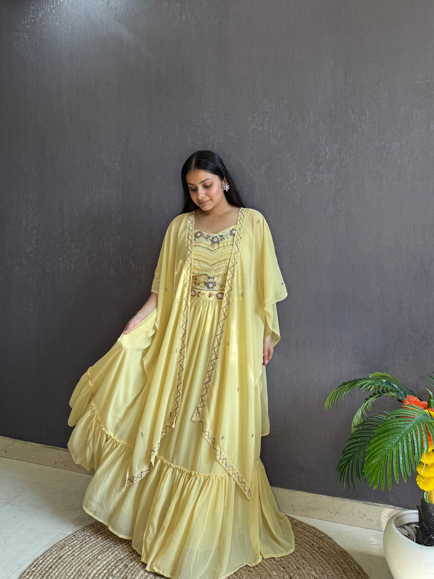 Cape Lehenga set