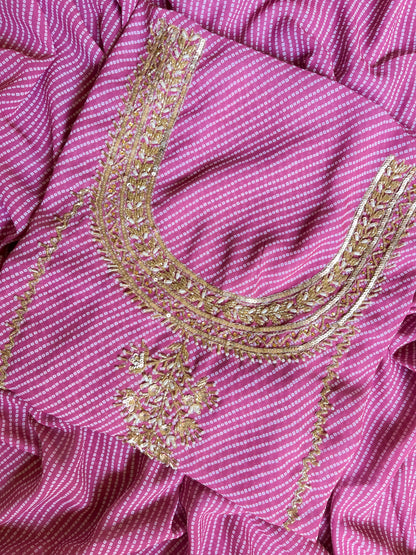 Punjabi Bandhani handwork suits