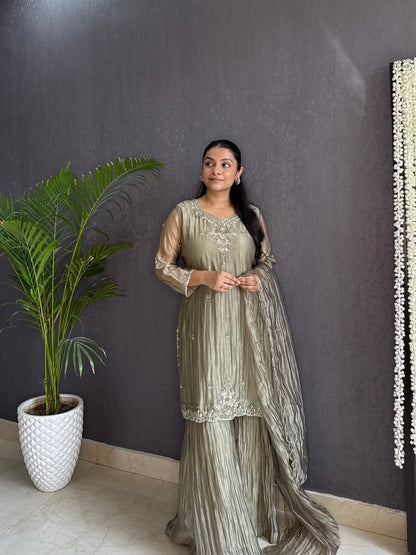 Handwork sharara set