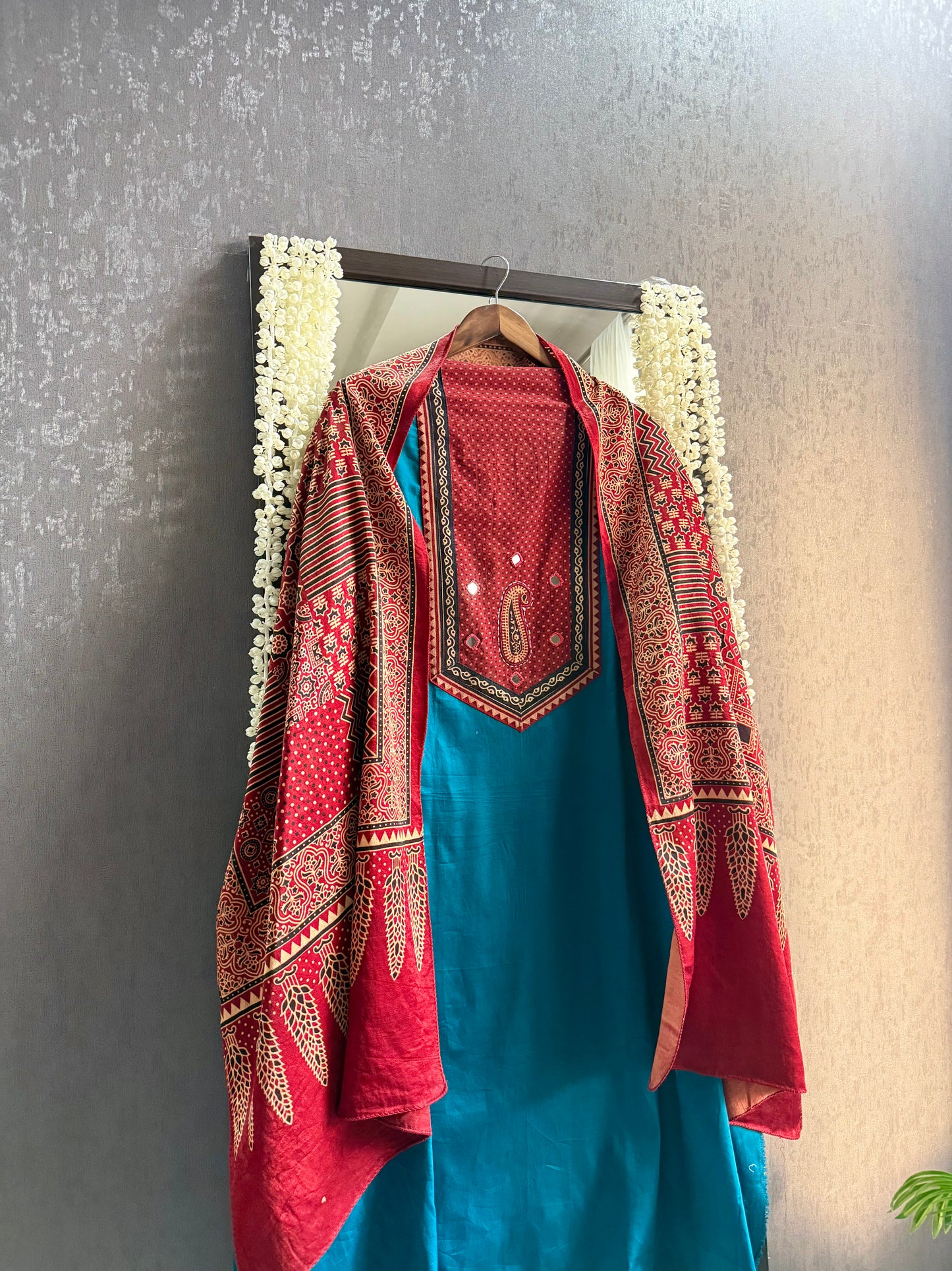 Cotton ajrakh suits