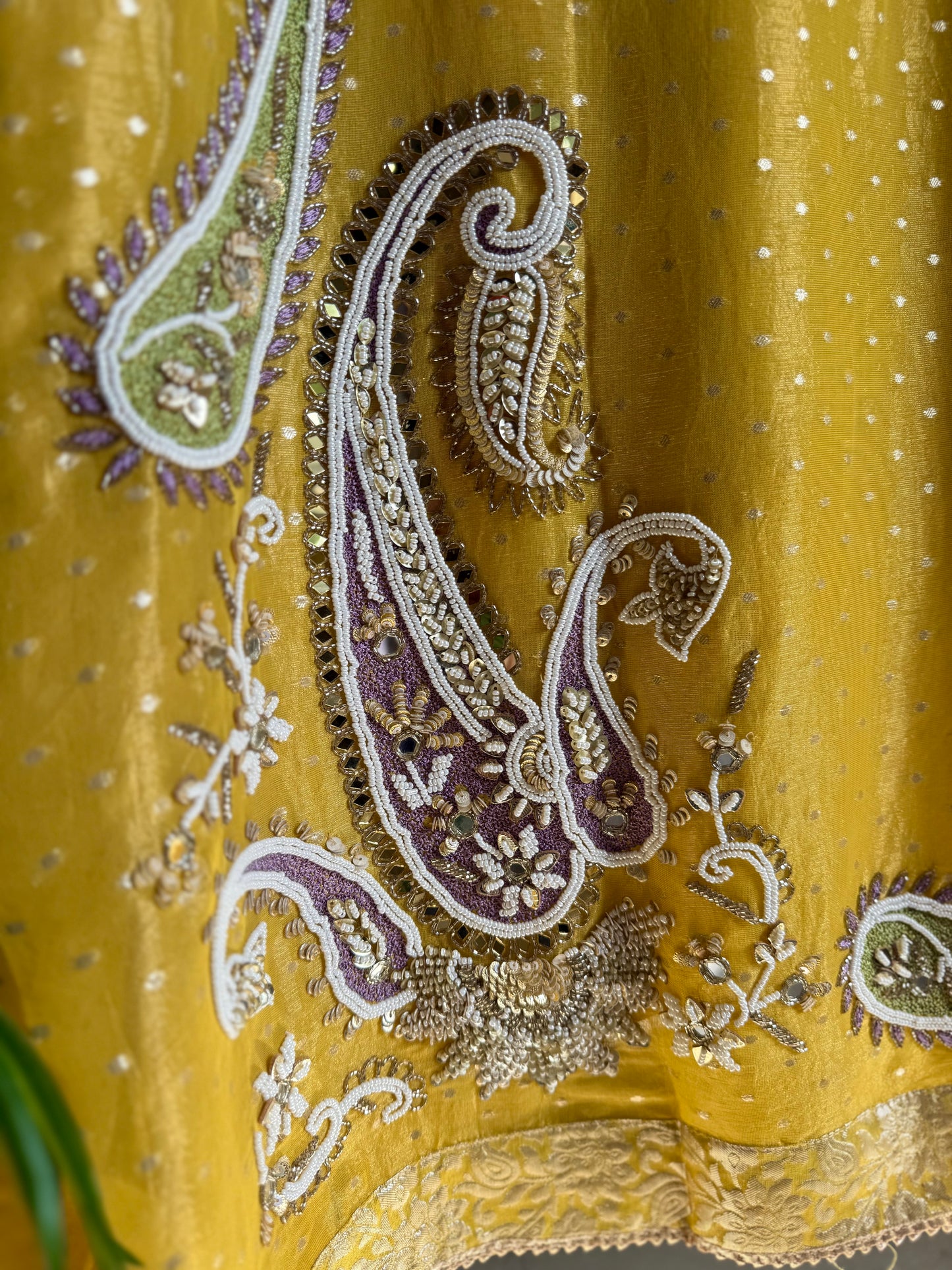 Luxurious handwork Tissue Benarsi silk suit