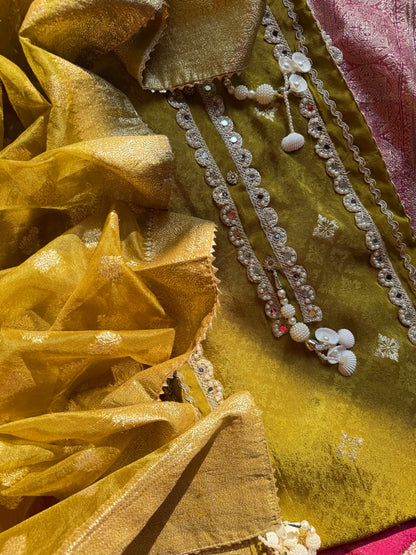Mirror Benarsi Tissue silk suit