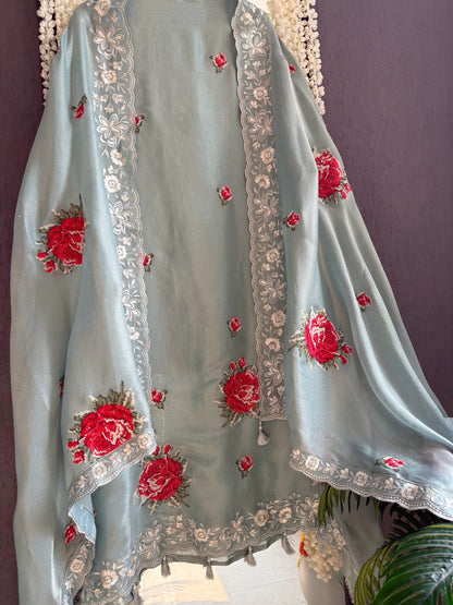 Luxurious Cross stitch suit