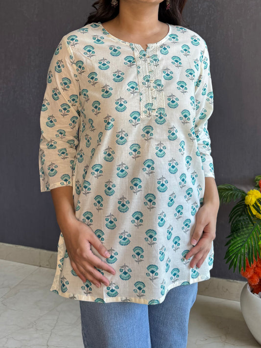 Floral Printed short kurtas