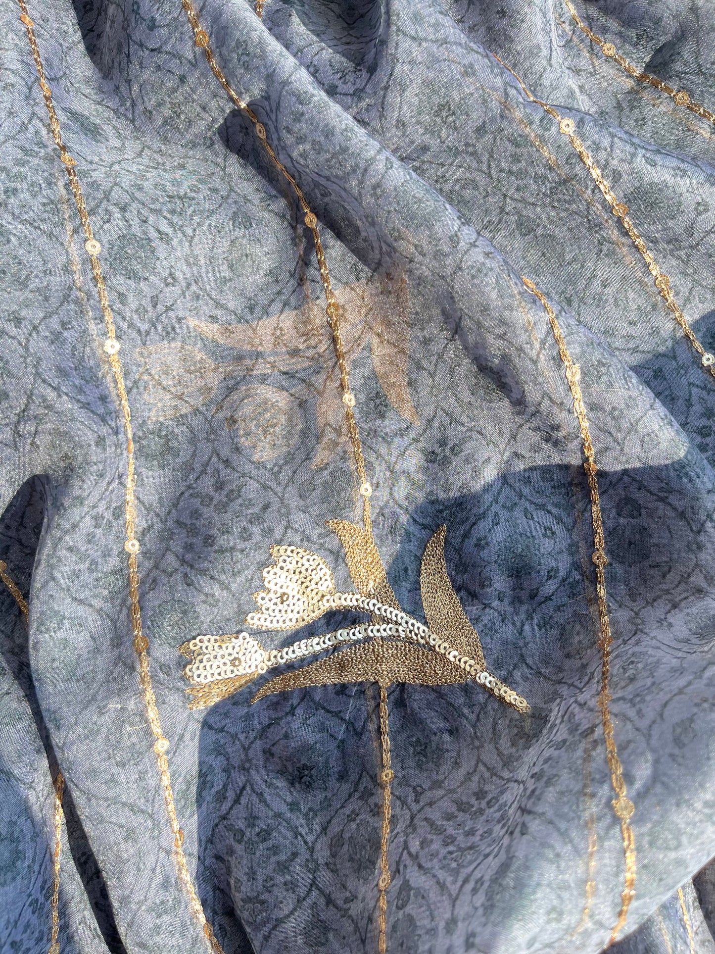 Marori aari work jacquard suit