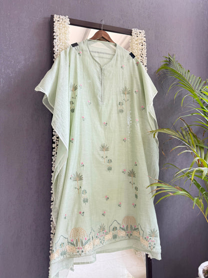 Luxurious Mul chanderi pichwai suit