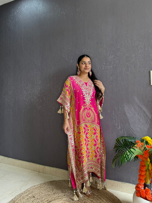 Luxurious patola kaftan set
