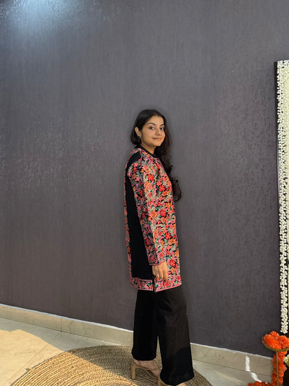 Woollen kashmiri Jacket set