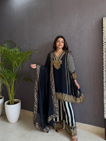 Premium crepe gotapatti set