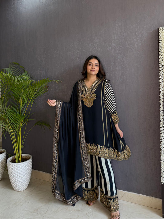Premium crepe gotapatti set