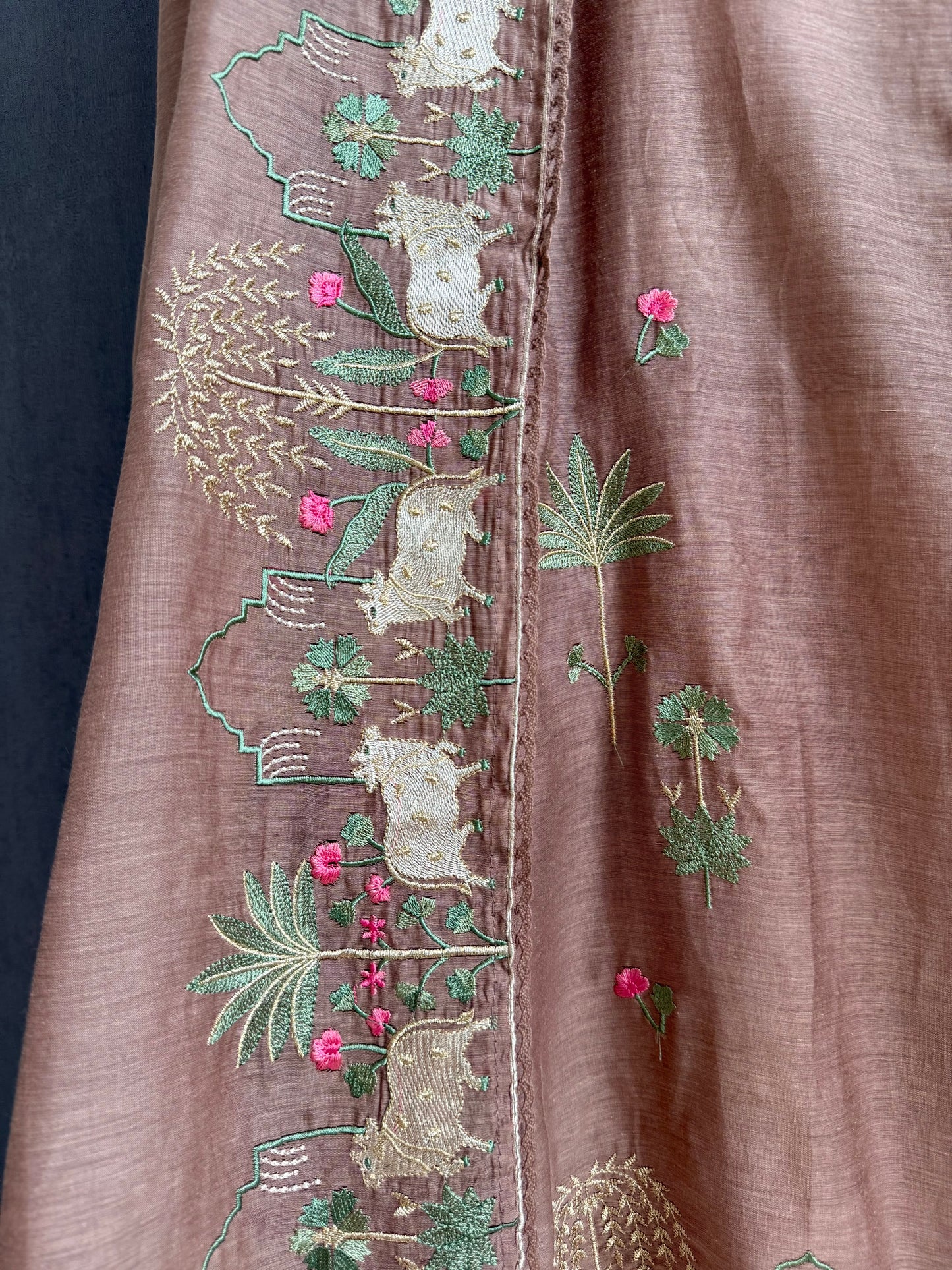 Luxurious Mul chanderi pichwai suit