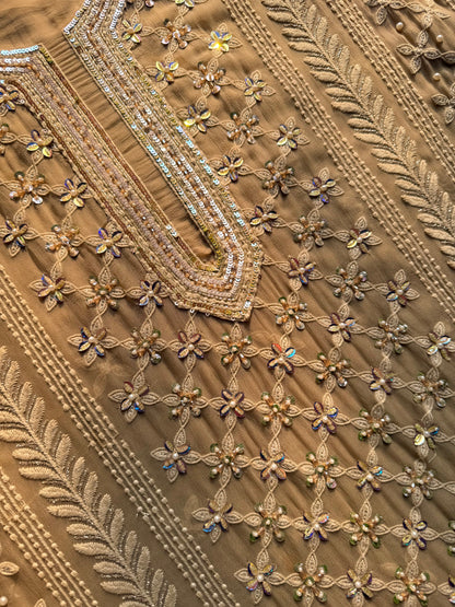 Lucknowi crystal handwork suit