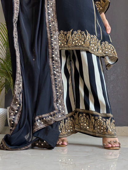 Premium crepe gotapatti set
