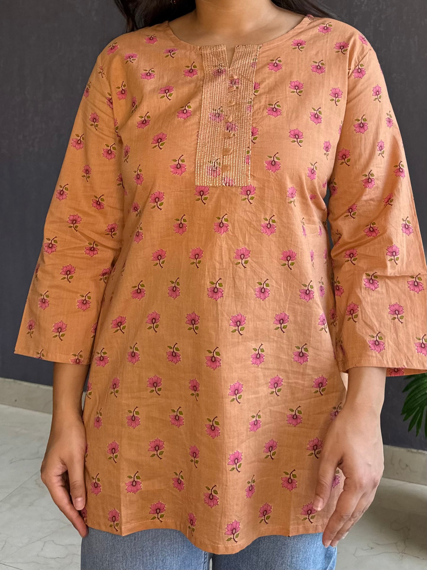 Lotus Printed short kurtas