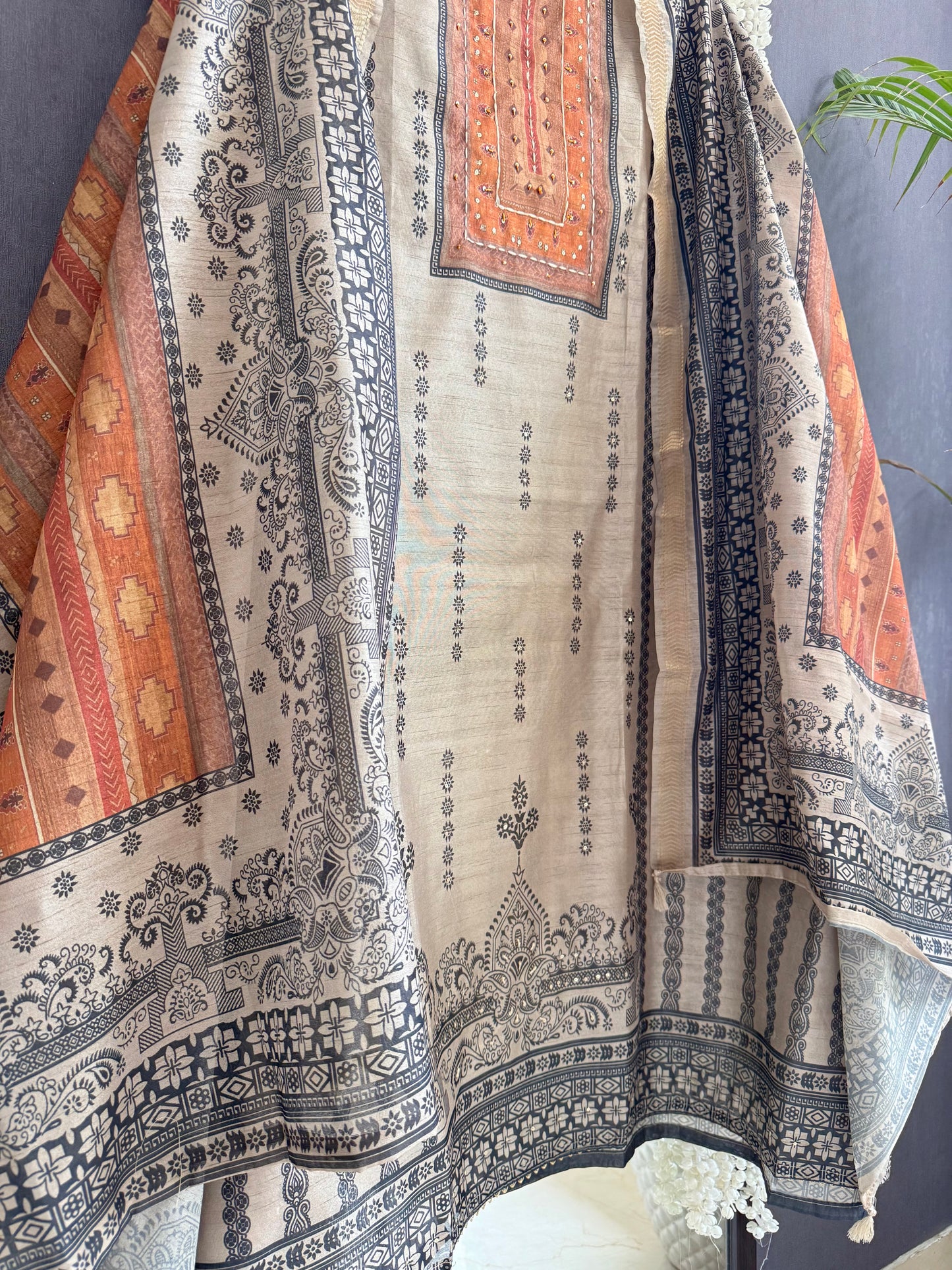 Pure Tussar silk suit
