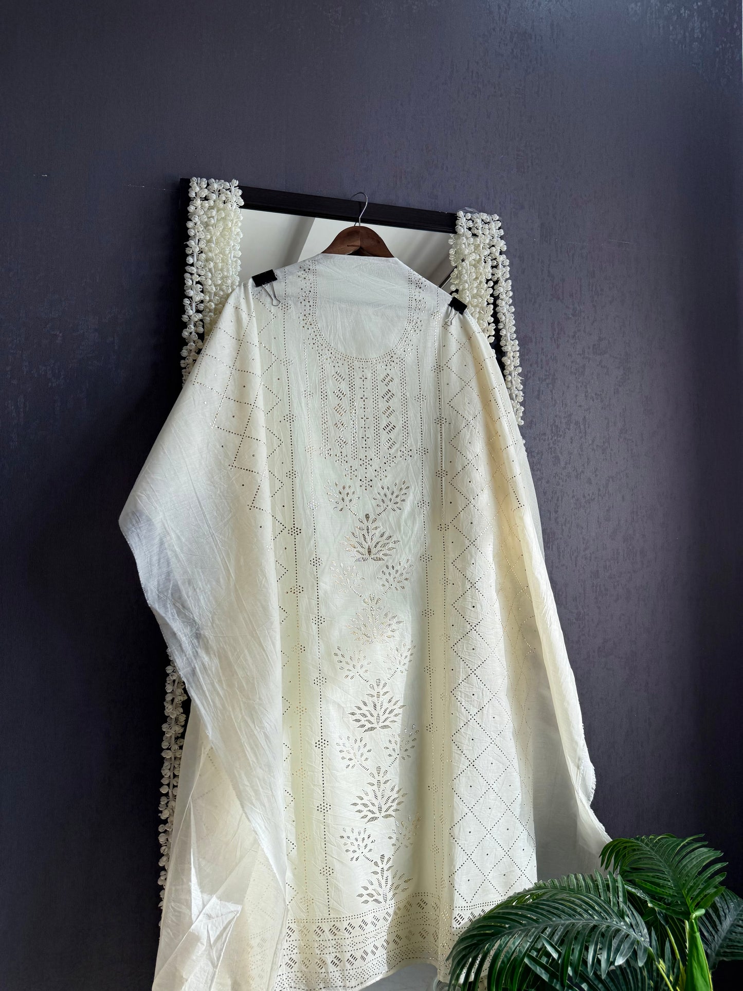 Chanderi mukaish suit