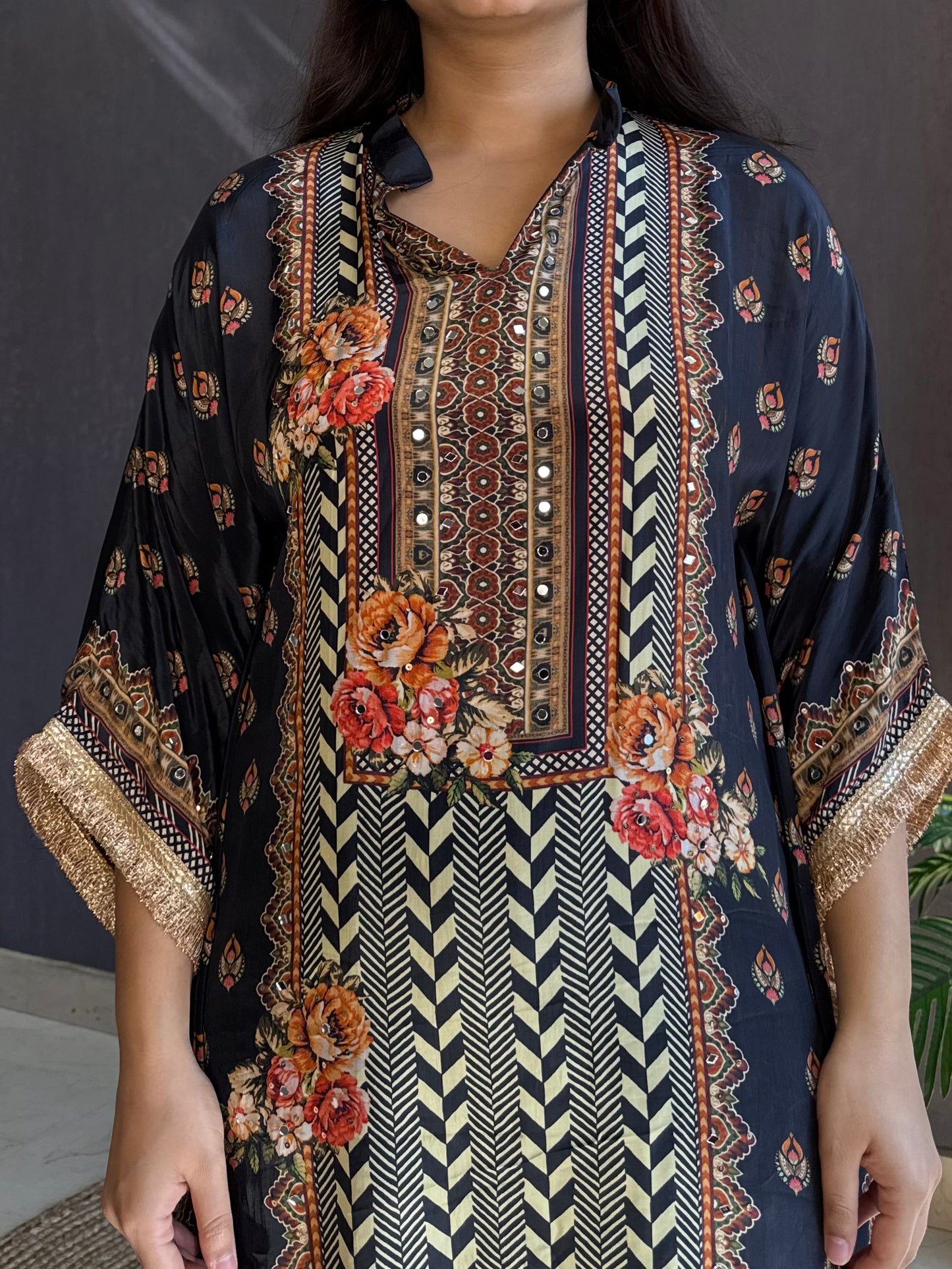 Pakistani kaftan sharara Set