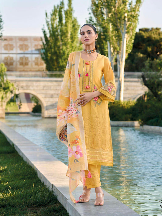 Pakistani schiffili designer suit