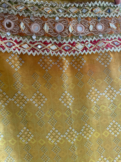 Luxurious bandhani ombré gotapatti suits
